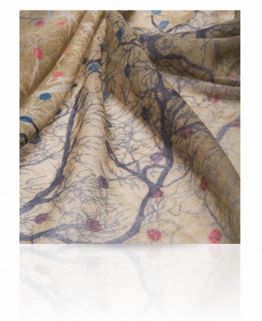 Палантин Женский ZW-TREE.DOTS/OLIVE